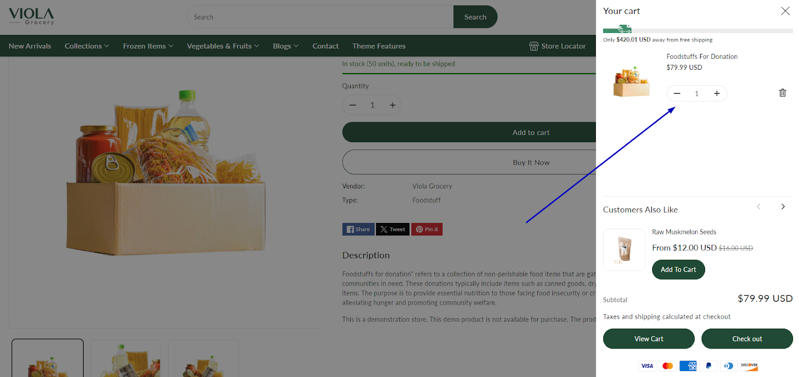 Main features of the Viola Shopify theme 1